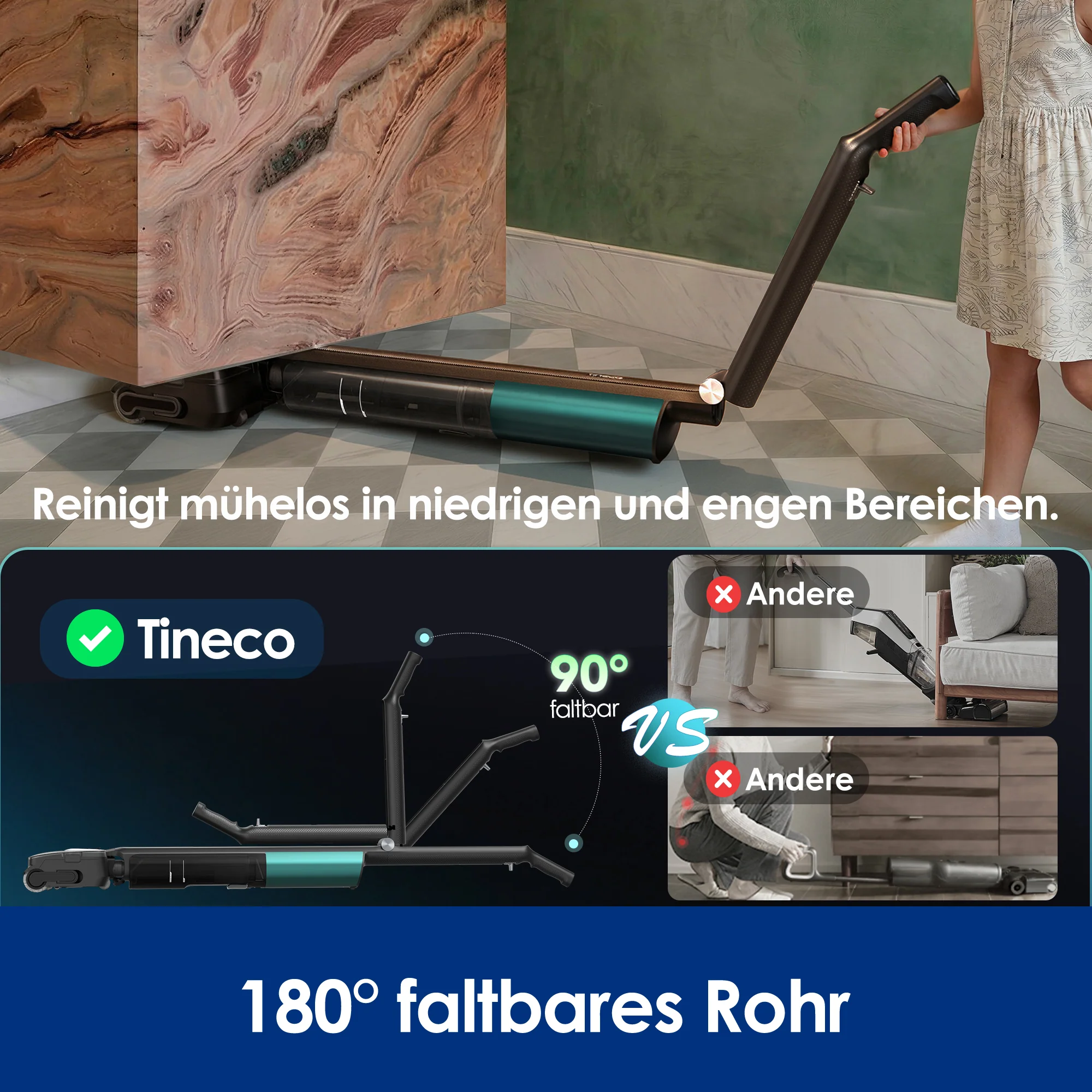 Tineco FLOOR ONE i7 Fold Nass- und Trockensauger - Image 3