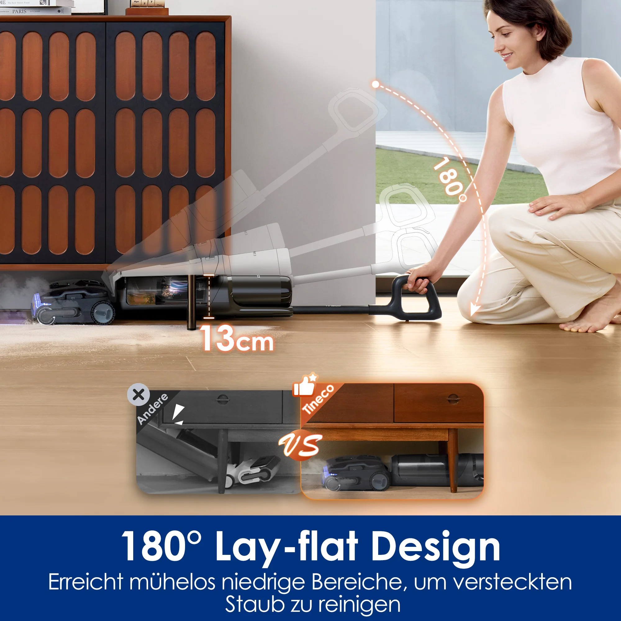 Tineco FLOOR ONE S7 Stretch Steam Nass- und Trockensauger - Image 3