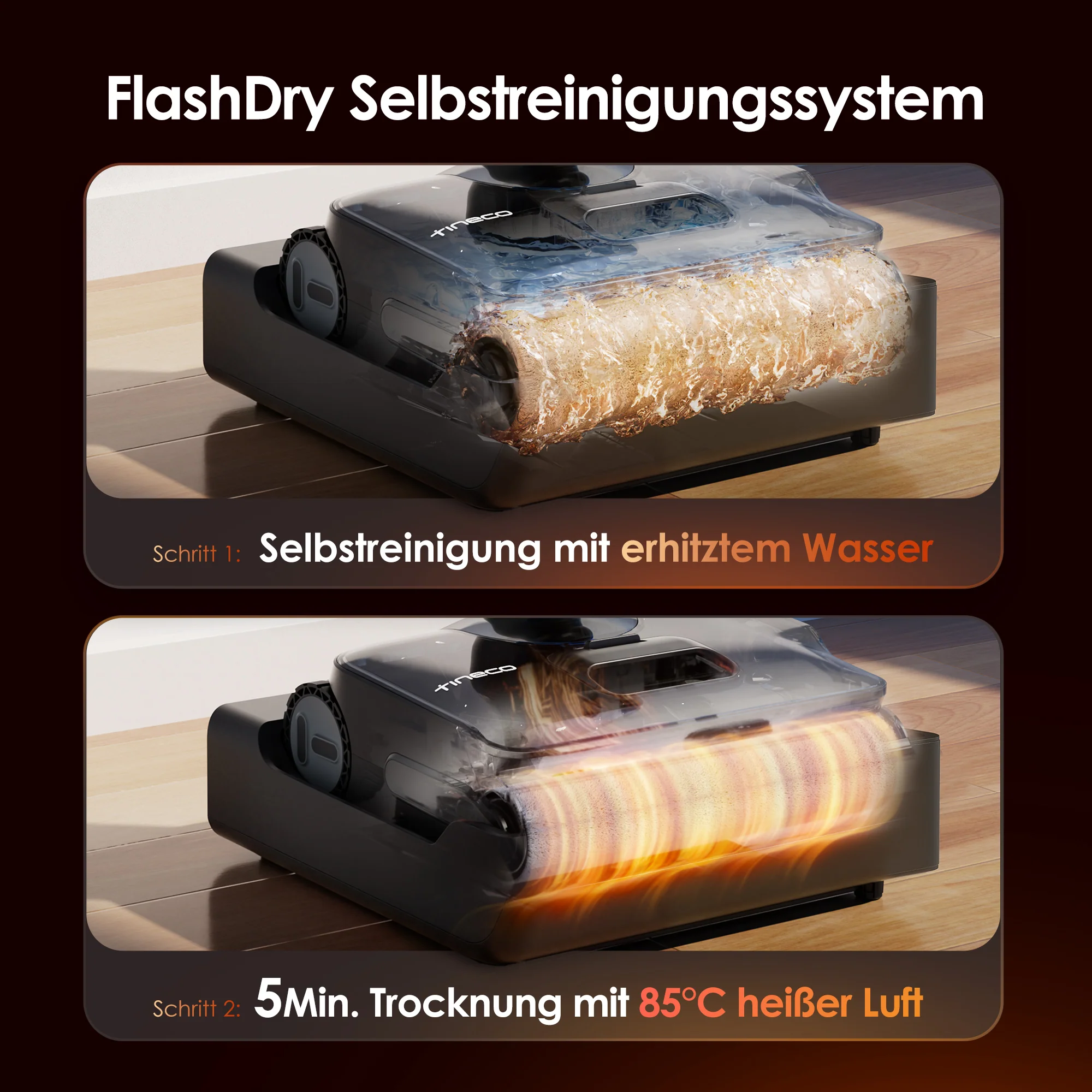 Tineco FLOOR ONE S7 Stretch Steam Nass- und Trockensauger - Image 5
