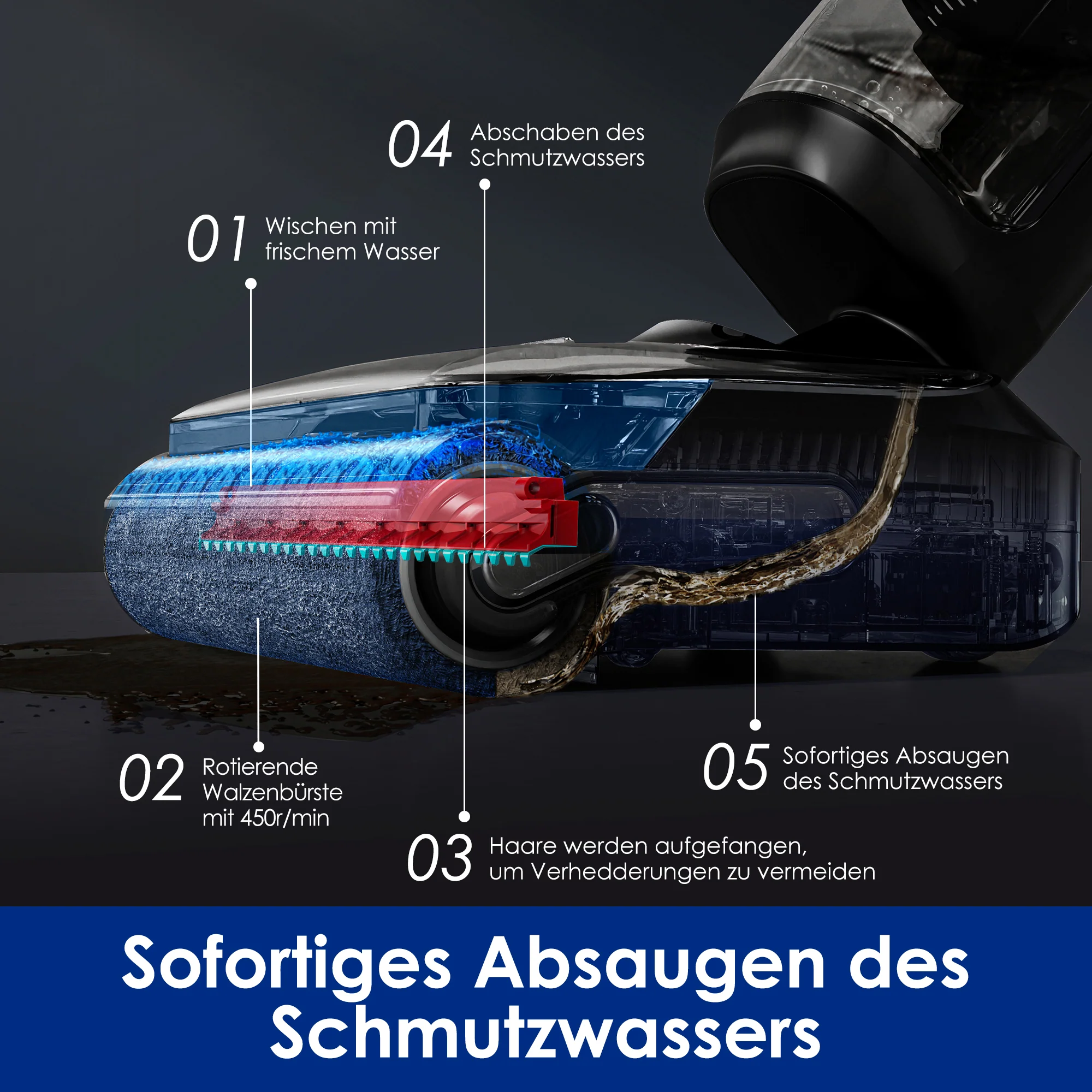 Tineco FLOOR ONE S7 Stretch Ultra intelligenter Nass- und Trockensauger - Image 4