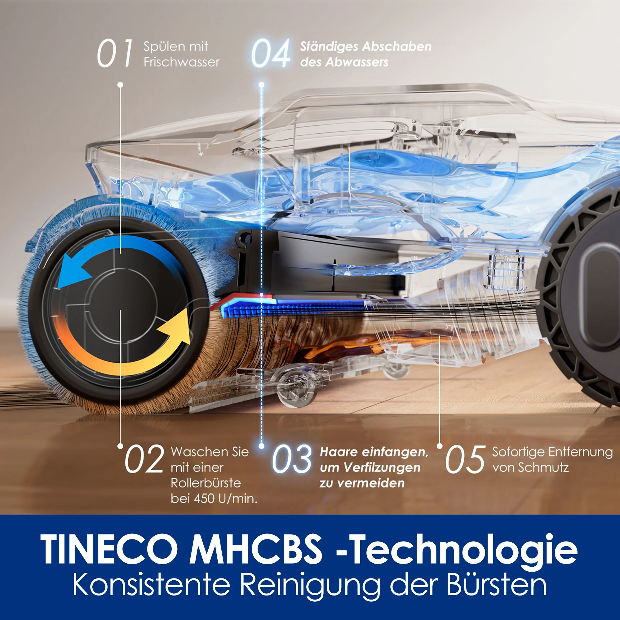Tineco FLOOR ONE S9 Artist Nass- und Trockensauger - Image 4
