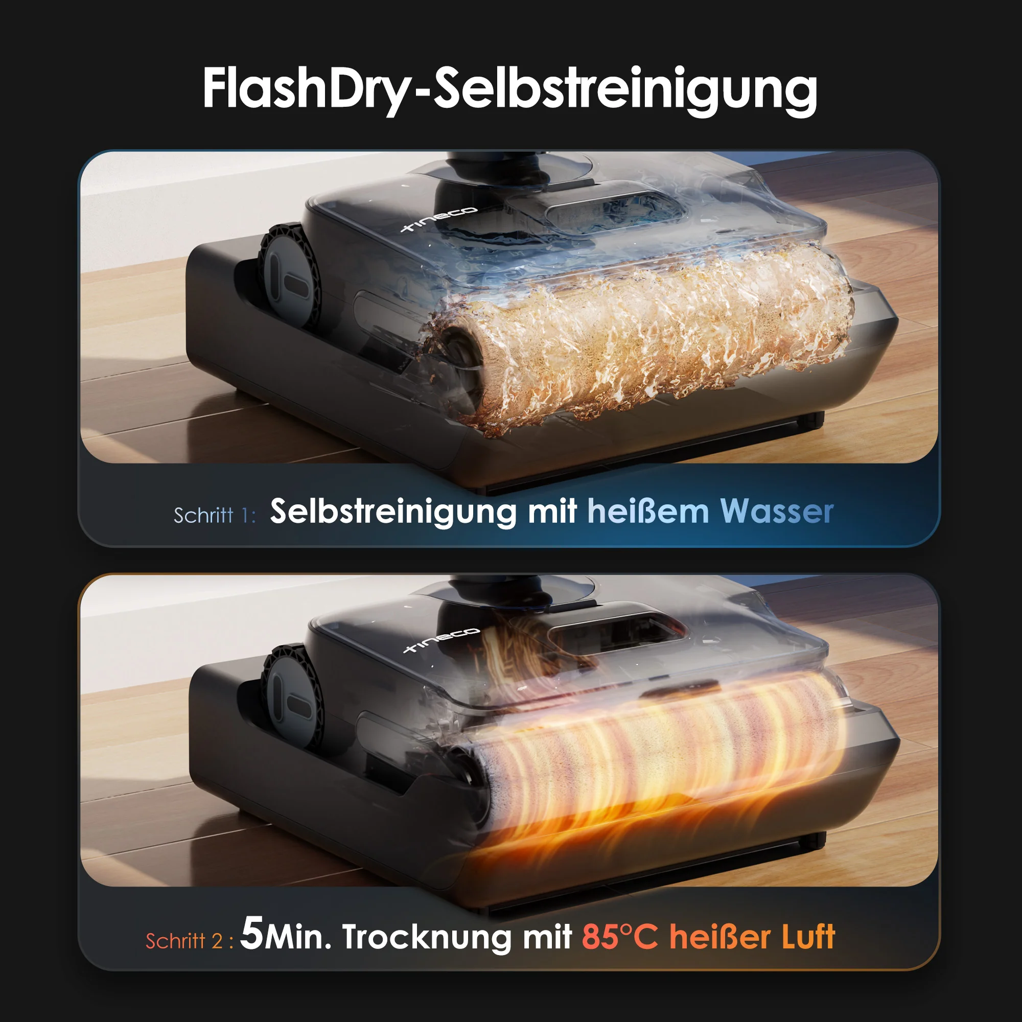 Tineco FLOOR ONE S9 Artist Nass- und Trockensauger - Image 8