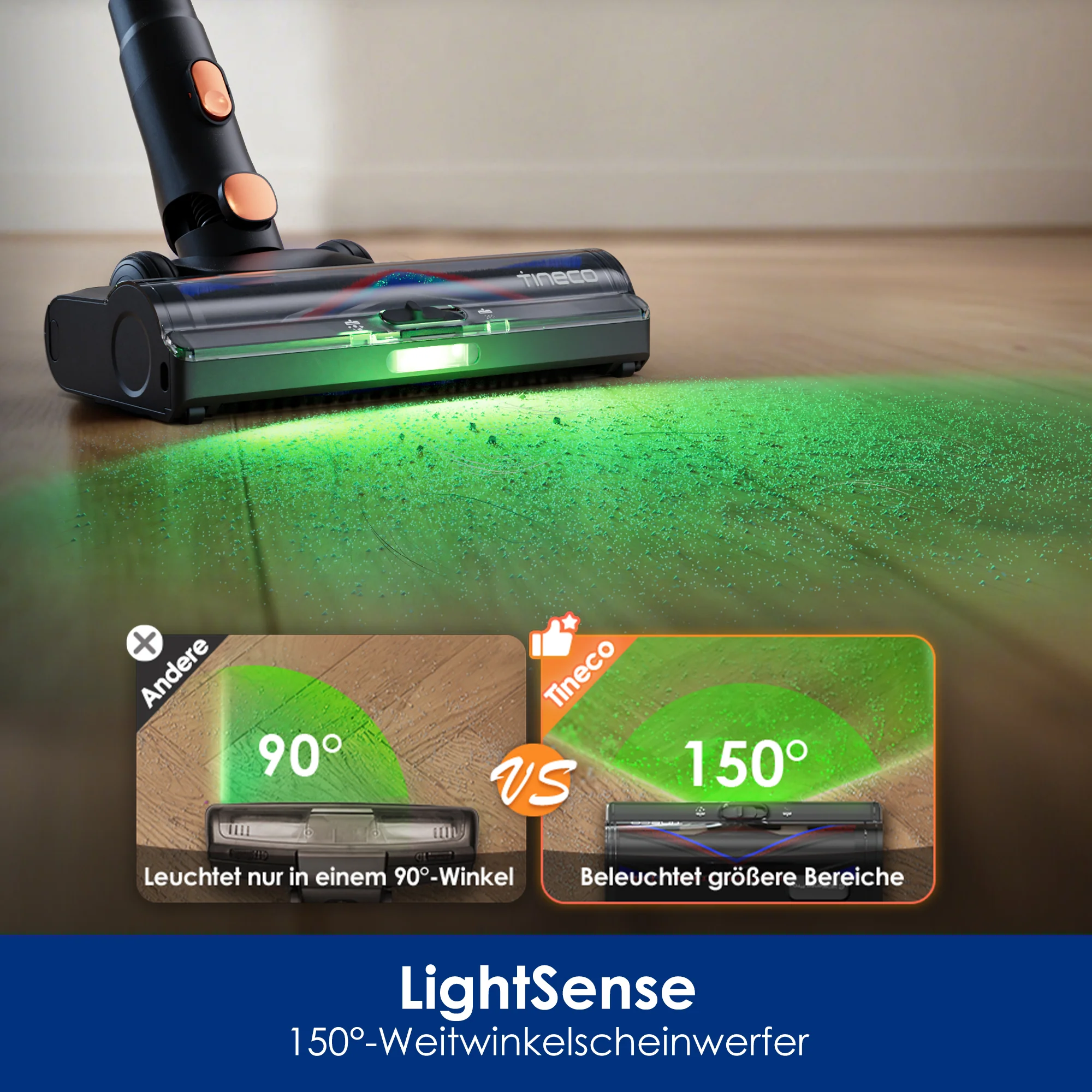 TINECO PURE ONE S70 Smarter Akkustaubsauger blau-orange - Image 6